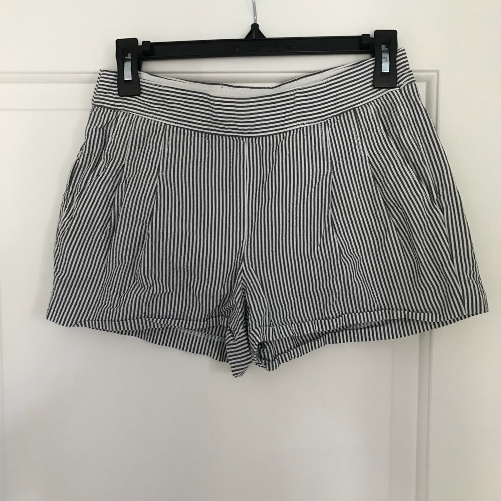 j crew striped shorts